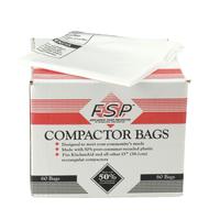 15 Plastic Trash Compactor Bags - 60 Pack